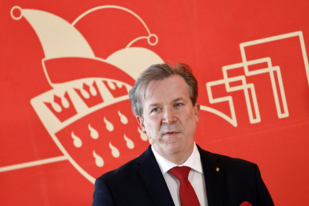 Pressekonferenz zur Vorstellung des designierten Dreigestirn 2022 in Köln