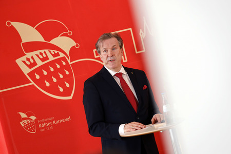 Pressekonferenz zur Vorstellung des designierten Dreigestirn 2022 in Köln