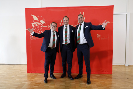 Pressekonferenz zur Vorstellung des designierten Dreigestirn 2022 in Köln