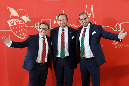 Pressekonferenz zur Vorstellung des designierten Dreigestirn 2022 in Köln