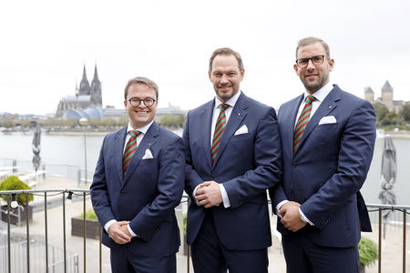 Pressekonferenz zur Vorstellung des designierten Dreigestirn 2022 in Köln
