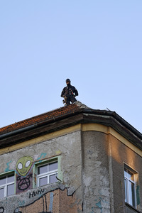 Demonstration gegen Räumung vom Wagencamp 'Köpi' in Berlin