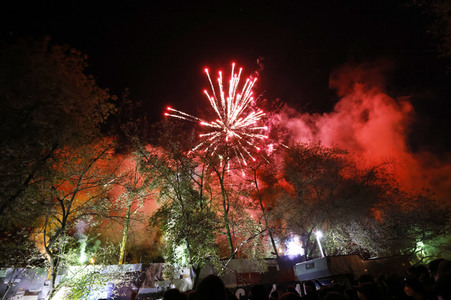 Demonstration gegen Räumung vom Wagencamp 'Köpi' in Berlin