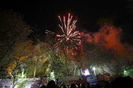 Demonstration gegen Räumung vom Wagencamp 'Köpi' in Berlin