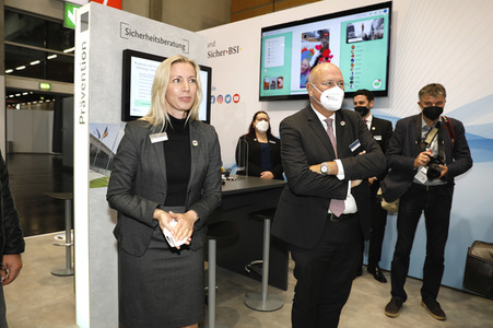 Erröffnung der Messe it-sa 2021 in Nürnberg