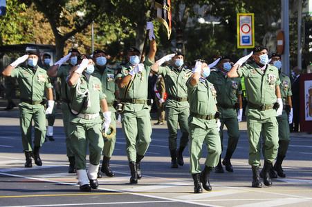 Militärparade zum spanischen Nationalfeiertag in Madrid