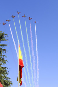 Militärparade zum spanischen Nationalfeiertag in Madrid