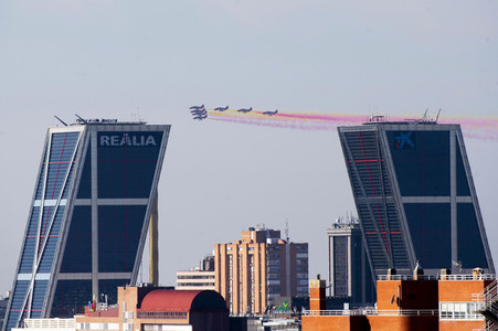 Militärparade zum spanischen Nationalfeiertag in Madrid