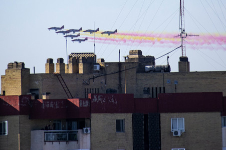 Militärparade zum spanischen Nationalfeiertag in Madrid