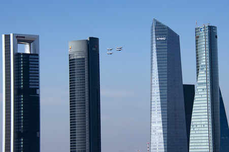 Militärparade zum spanischen Nationalfeiertag in Madrid