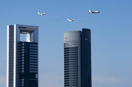 Militärparade zum spanischen Nationalfeiertag in Madrid