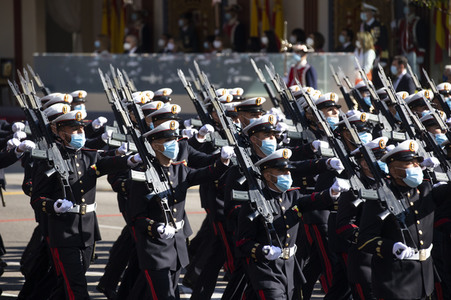 Militärparade zum spanischen Nationalfeiertag in Madrid