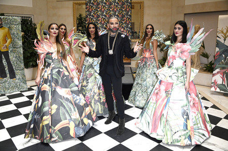 Präsentation der Glööckler-Tapetenkollektion in Berlin