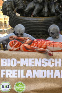 PETA-Demo gegen Speziesismus in Nürnberg