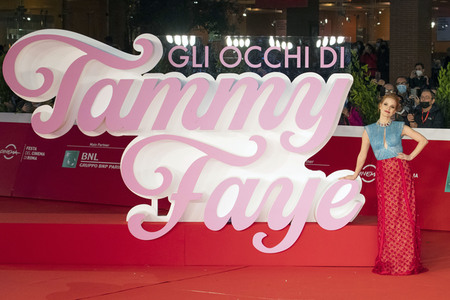 Filmpremiere 'The Eyes of Tammy Faye', Internationales Filmfestival Rom 2021