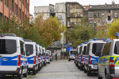 Räumung des Wagencamps 'Köpi' in Berlin