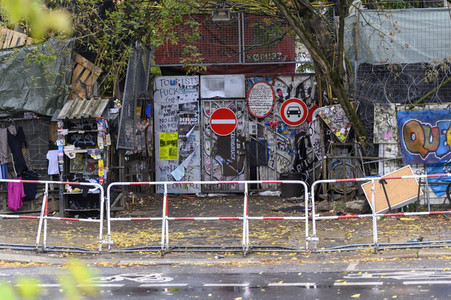 Räumung des Wagencamps 'Köpi' in Berlin