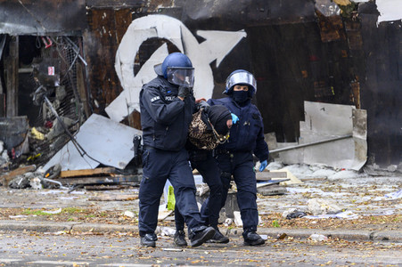 Räumung des Wagencamps 'Köpi' in Berlin