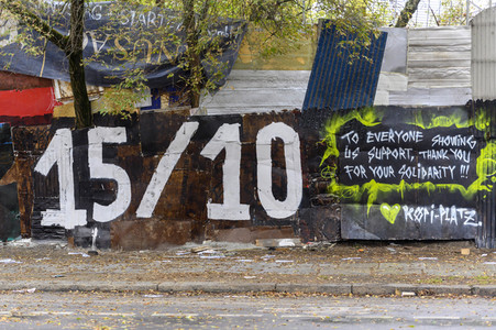 Räumung des Wagencamps 'Köpi' in Berlin