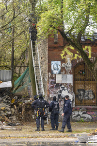 Räumung des Wagencamps 'Köpi' in Berlin