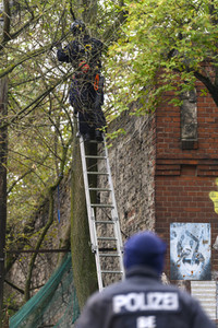 Räumung des Wagencamps 'Köpi' in Berlin