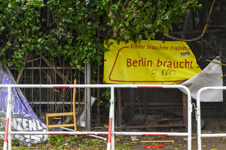 Räumung des Wagencamps 'Köpi' in Berlin