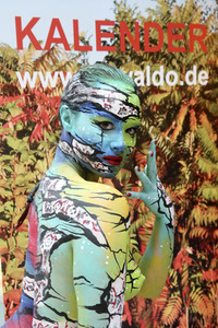 BodyArt-Performance von Jörg Düsterwald in der Hamburger-Kunstgalerie