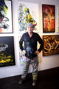 BodyArt-Performance von Jörg Düsterwald in der Hamburger-Kunstgalerie