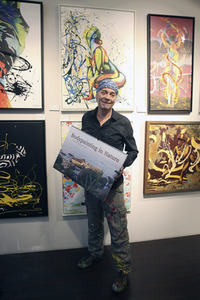 BodyArt-Performance von Jörg Düsterwald in der Hamburger-Kunstgalerie