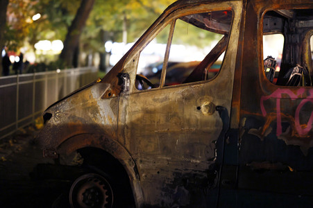 Demonstration gegen die Räumung des Wagencamps 'Köpi' in Berlin