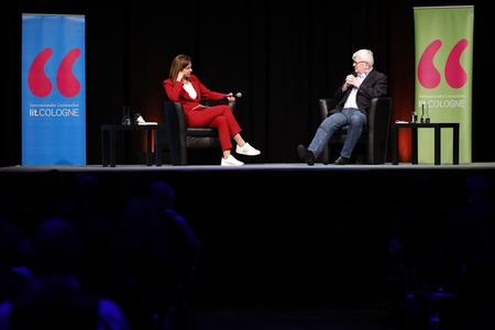 Joschka Fischer auf der lit.Cologne Sonderedition in Köln