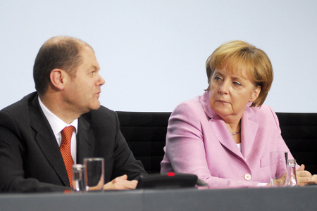 Pressekonferenz zum 3. Integrationsgipfel in Berlin
