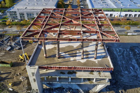 Baustelle Niederländischer Pavillon in Hannover
