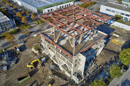 Baustelle Niederländischer Pavillon in Hannover