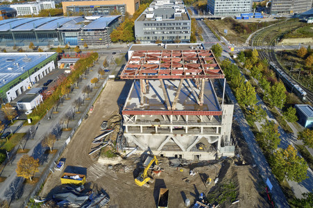 Baustelle Niederländischer Pavillon in Hannover