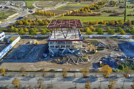 Baustelle Niederländischer Pavillon in Hannover