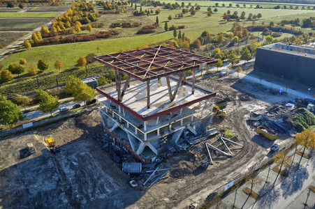 Baustelle Niederländischer Pavillon in Hannover