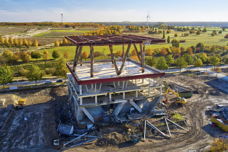 Baustelle Niederländischer Pavillon in Hannover