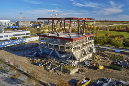 Baustelle Niederländischer Pavillon in Hannover
