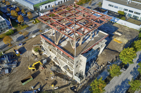Baustelle Niederländischer Pavillon in Hannover