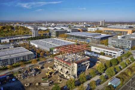 Baustelle Niederländischer Pavillon in Hannover