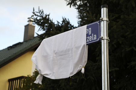 Einweihung des Achim-Mentzel-Weg in Cottbus