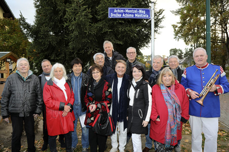 Einweihung des Achim-Mentzel-Weg in Cottbus