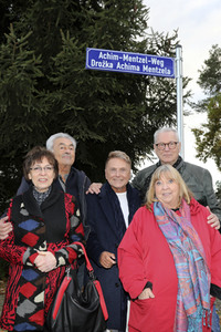 Einweihung des Achim-Mentzel-Weg in Cottbus