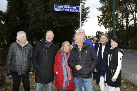 Einweihung des Achim-Mentzel-Weg in Cottbus