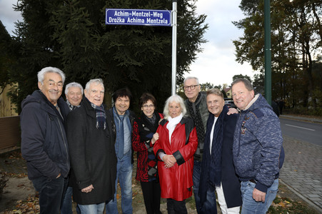 Einweihung des Achim-Mentzel-Weg in Cottbus