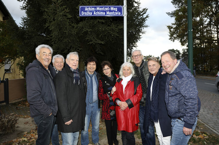 Einweihung des Achim-Mentzel-Weg in Cottbus