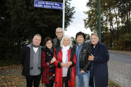 Einweihung des Achim-Mentzel-Weg in Cottbus