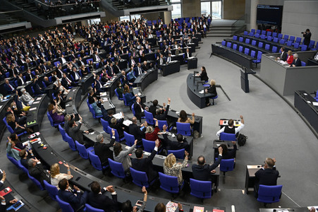 Konstituierende Sitzung des 20. Deutschen Bundestages in Berlin