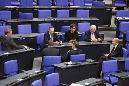 Konstituierende Sitzung des 20. Deutschen Bundestages in Berlin